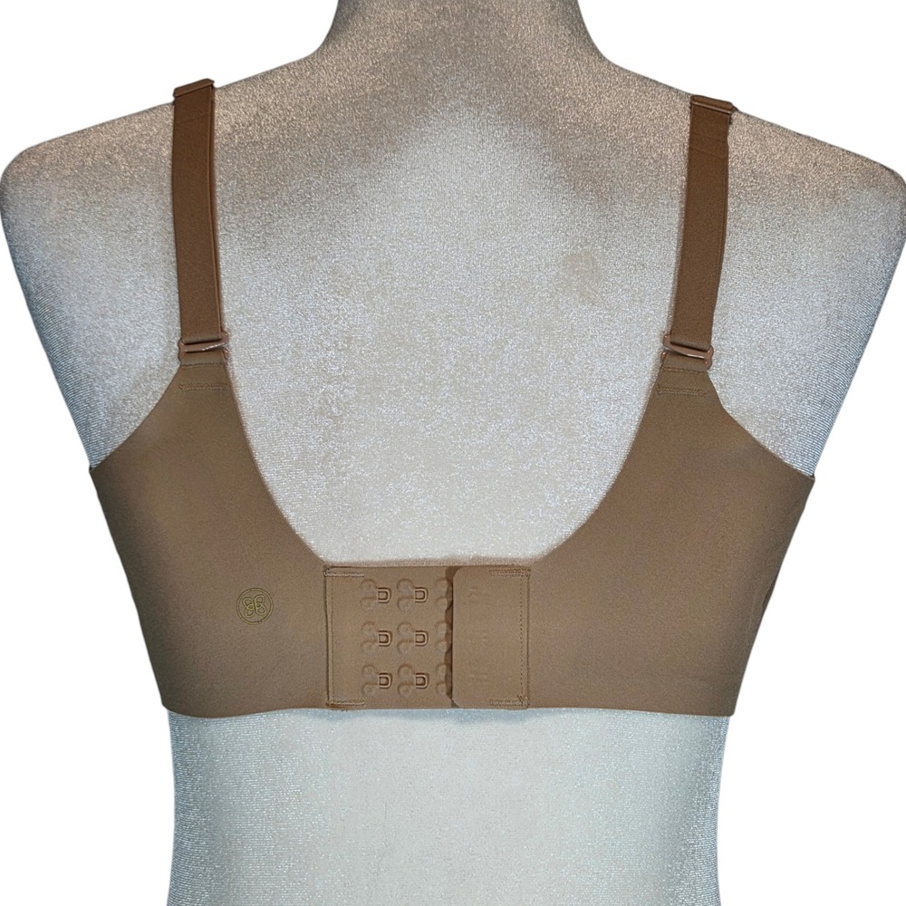 HoneyLove Liftwear CrossOver Bra M 36B/C Wireless Inserts Adjustable Nude Mesh - Picture 2 of 10
